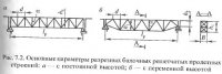 Общие сведения о балочных пролетных строениях с решетчатыми фермами